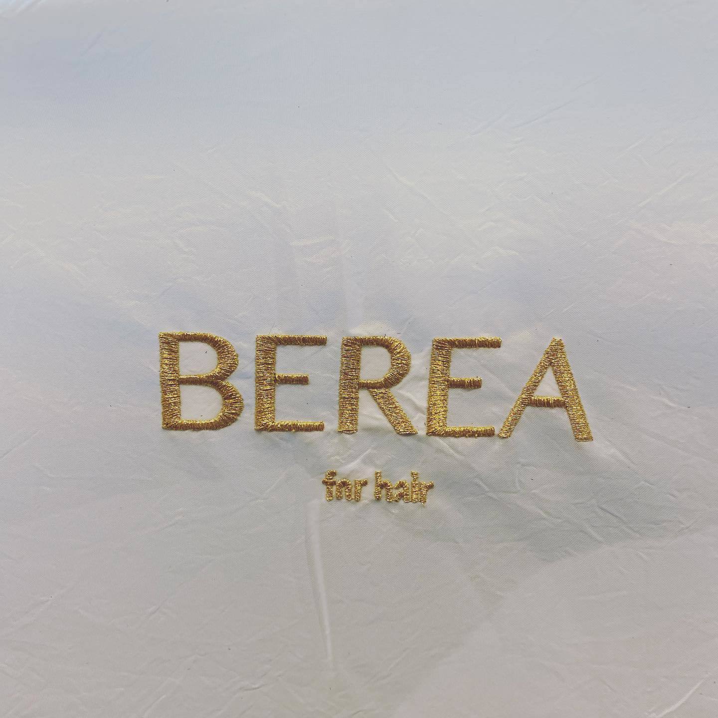 今年のカットクロスのロゴはゴールド！BEREAは、姫路の美容室／美容院／ヘアサロン